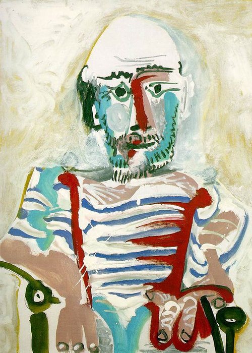 Автопортрет Пабло Пикассо, 1965 года.
