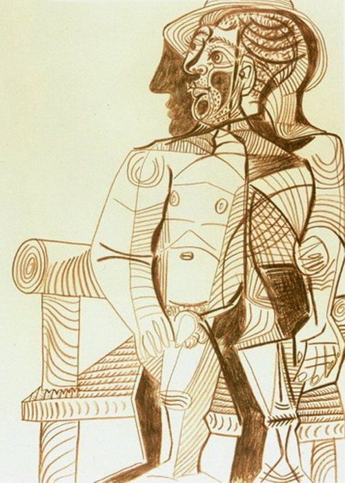 Автопортрет Пабло Пикассо, 1966 года.