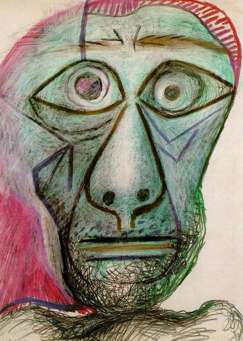 Автопортрет Пабло Пикассо, June 30, 1972 года.