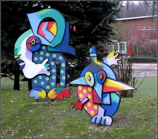 Немецкий художник Отмар Альт: парковая скульптура
