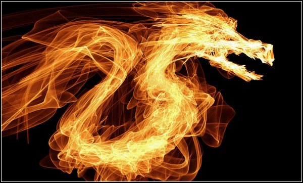 Онлайн-рисовалка FlamePainter: дракон