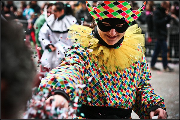 Праздник клоунов в Милане: цвет веселья