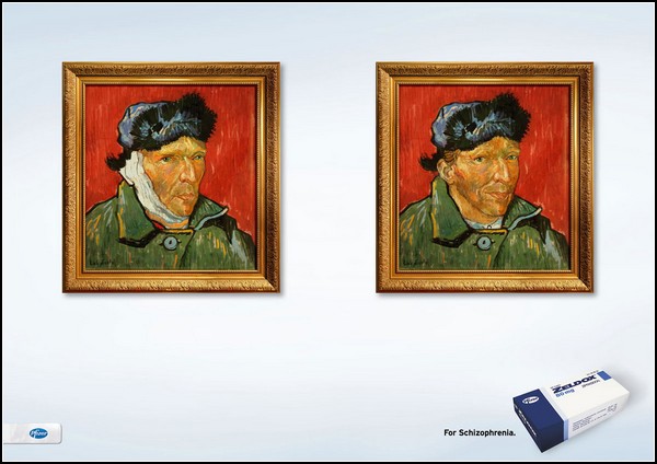 Винсент Ван Гог и реклама. Таблетки от шизофрении
