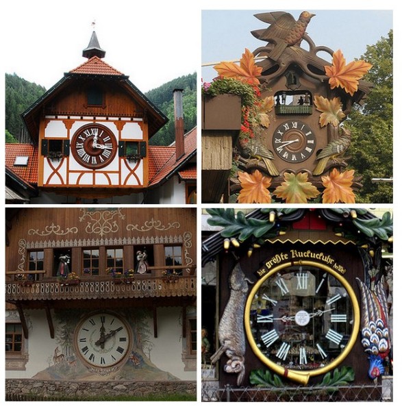 Огромные часы с кукушкой из Шварцвальда, Германия