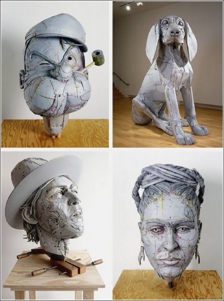 Скульптуры Скотта Файфа - уникальные изделия из картона