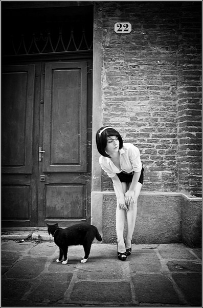 Черно-белые снимки Стефано Джакомини: нет ничего прекраснее женской красоты; разве что кошачья