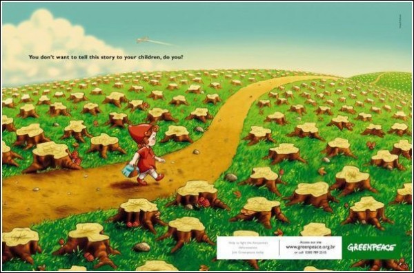 Зеленая реклама для детей и взрослых: Красная Шапочка