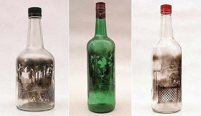 Художественное послание в бутылке: необычные картины Джима Дингильена