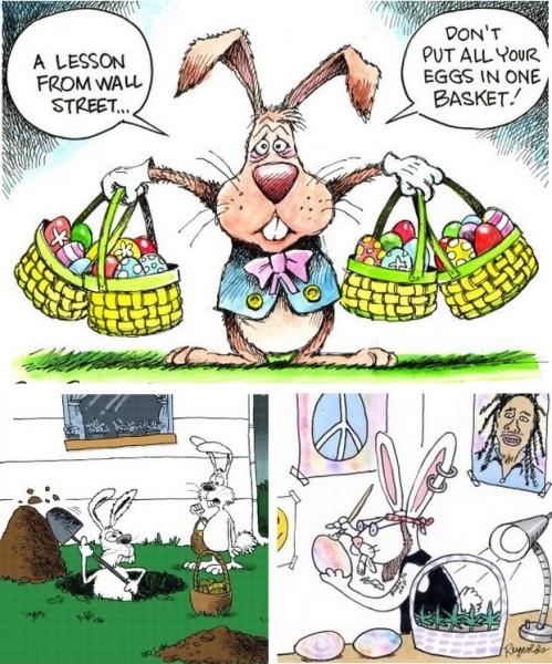 Кто подставил пасхального кролика? Карикатуры на тему прошедшего праздника