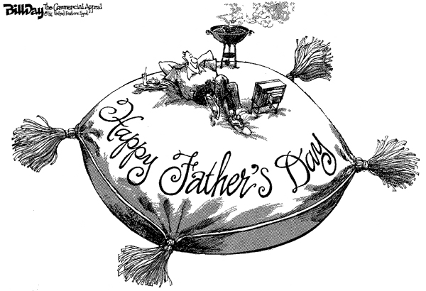 Карикатуры на тему Дня отца: мечта