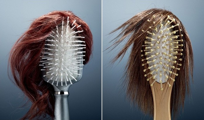 Мы теряем - щетки собирают: реклама средства против выпадения волос