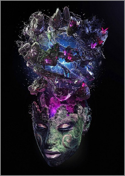 Взрыв мозга: цифровая живопись Ника Эйнли 