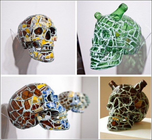 Искусство мозаики Андреса Басурто: черепа из черепков