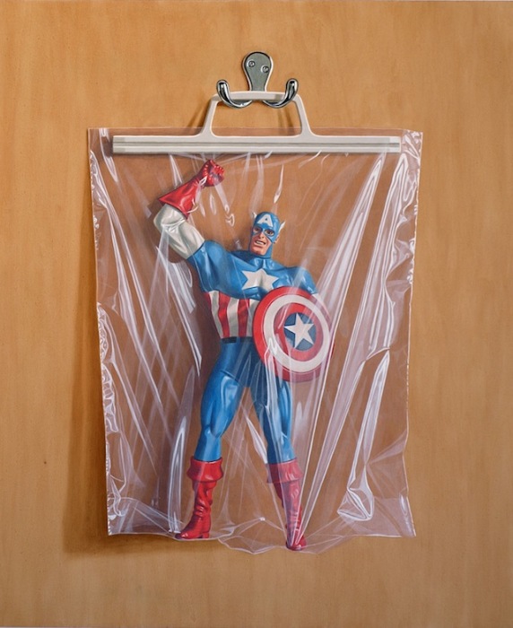 Капитан Америка: фотореалистичная живопись Саймона Монка