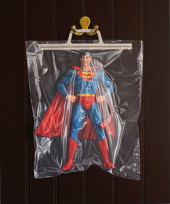 Бесполезный Супермен: фотореалистичная живопись Саймона Монка