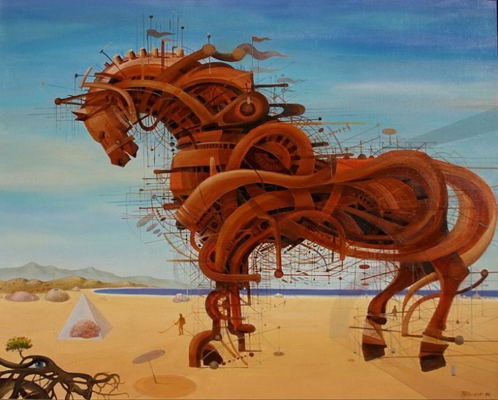 Конь-огонь: масляная живопись Васко Ташковского
