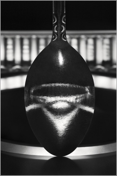 Черно-белые снимки Вильяма Кастелланы: отражение в ложке