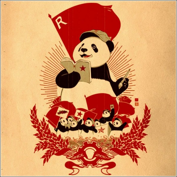 Революционные красные панды: пародийные плакаты Вильяма Чуа