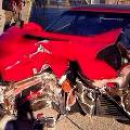 На съемках клипа Валерии произошло ДТП: разбили Ferrari, водитель не пострадал
