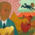 Липецкий художник покажет в Риге Путина и Медведева среди цветов и птиц